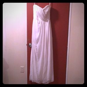 Dessy collection Vivian diamond dress. Ivory